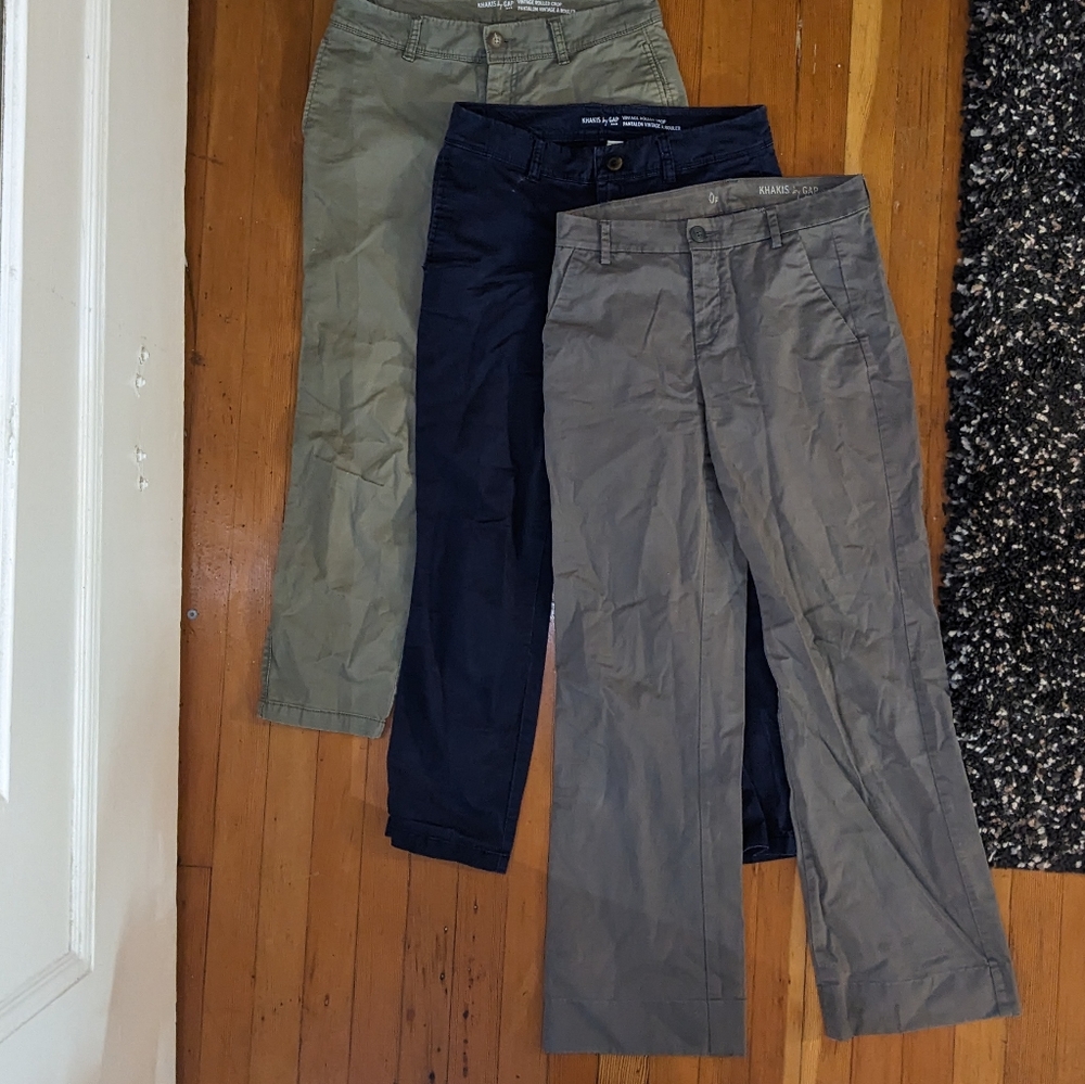 3 pairs of Gap Khakis